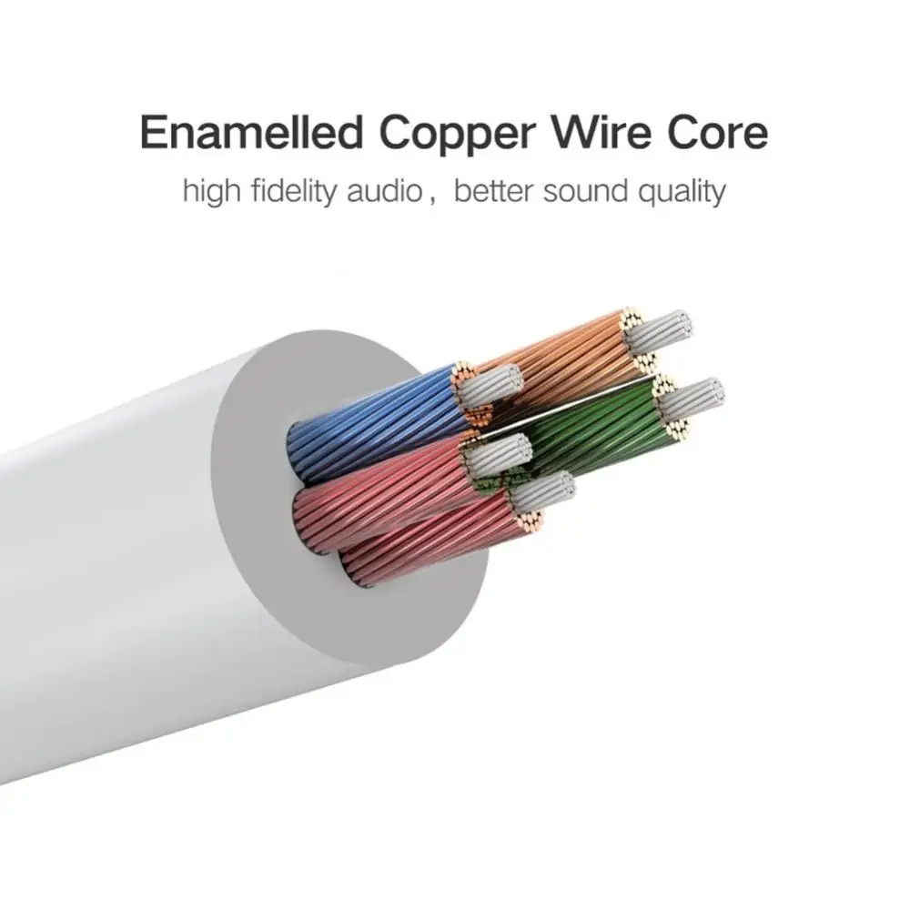 Headset Adapter Headphone Mic and Speaker Y Splitter Cable 3.5mm  Audio Male to 2 Female For Earphone Extense Mobile Audio-2
