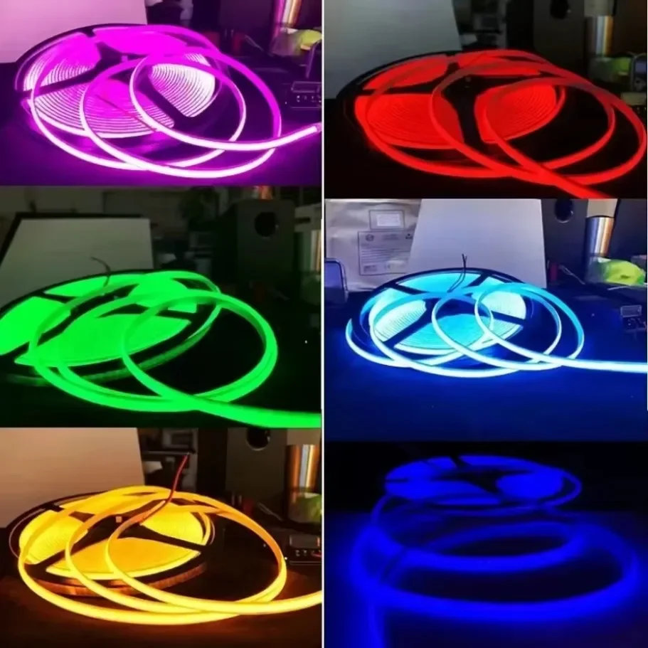 1-5M USB LED Strip Light 5V 320LEDs/M COB Touch Sensor Dimmable Lamp Tape DIY Mirror Backlight TV Kitchen Room Night Lighting-2