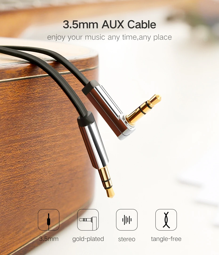 Aux Cable Speaker Cable 3.5mm Audio Cable for Car Headphone Audio 3.5mm Jack Speaker for JBL Headphones Samsung Xiaomi AUX Cord-5