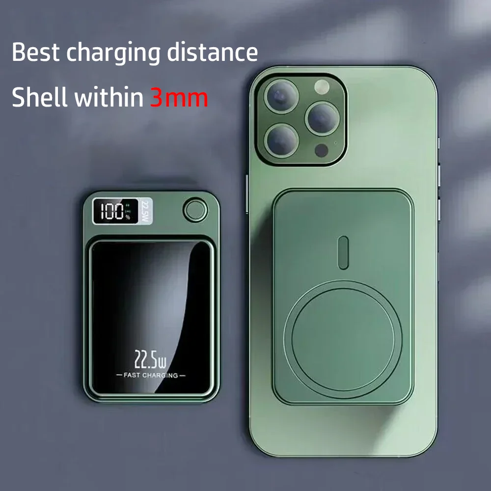 Xiaomi 100000mAh Magnetic Power Bank Wireless Fast Charger For Magsafe Portable Auxiliary Battery For iphone Huawei Samsung 2025-4