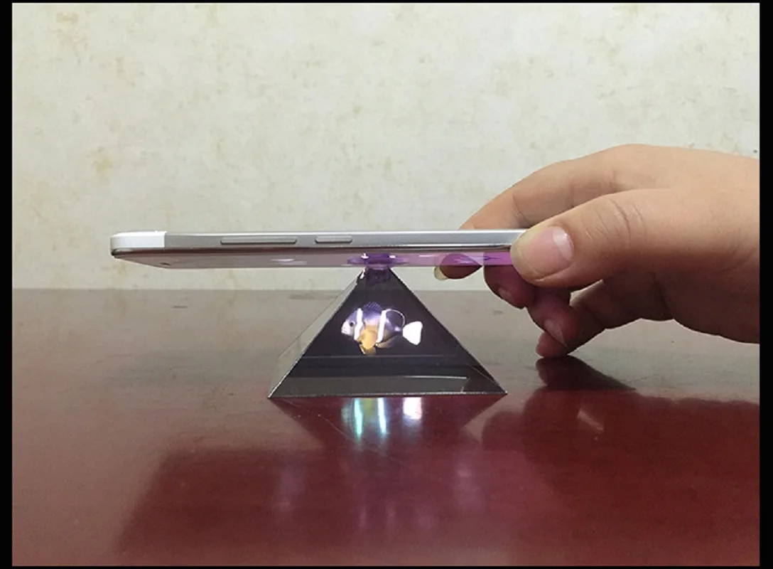 3D Hologram Pyramid Display Projector Video Stand Universal For Smart Mobile Phone-5