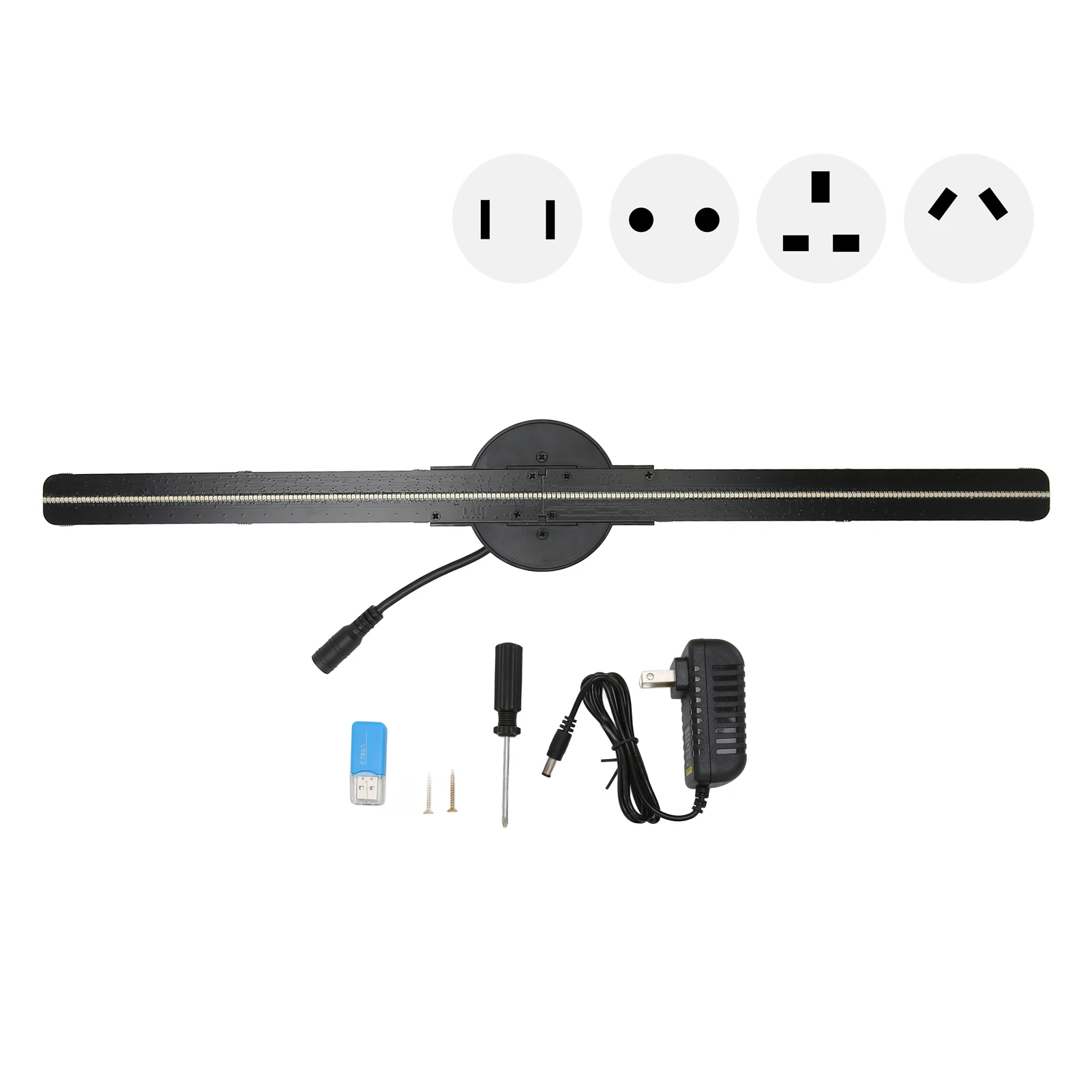 3D Hologram Fan 16.5in 2000x224 WiFi 3D Projector with 224 LED Light Beads for Business Store Advertising-6