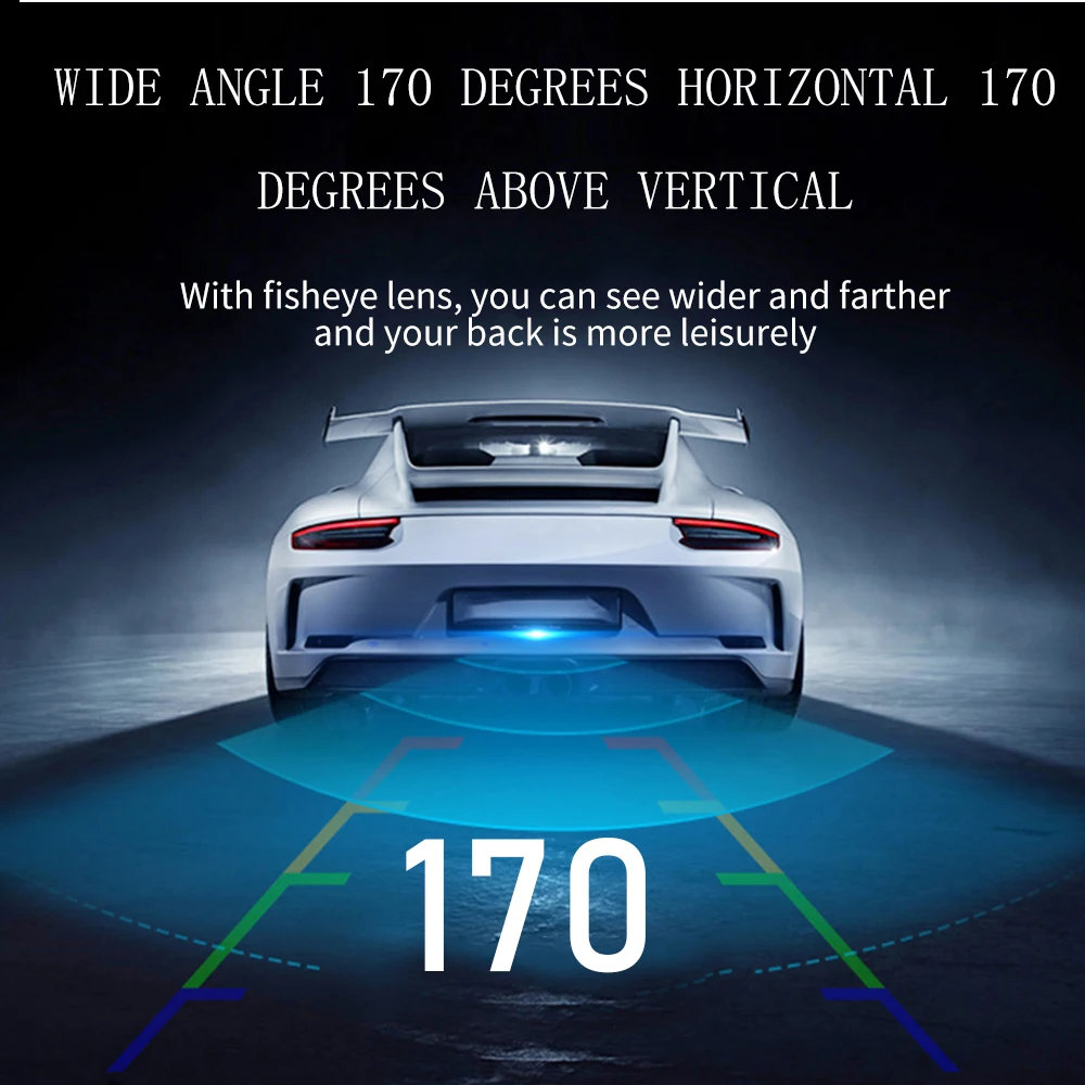 Gold Fisheye 170° AHD 1080P Flip Emblem Reverse Backup Camera For VW Passat CC Golf 6/7/8 Magotan B6/B7/B8 Polo Beetle EOS T-roc-5