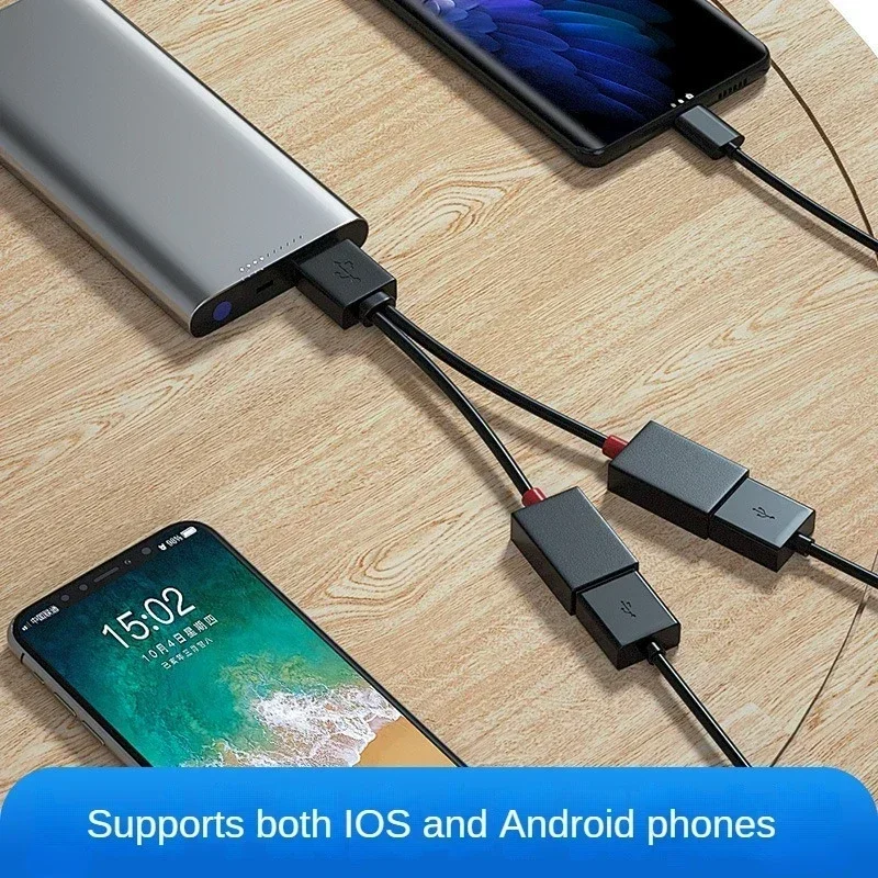 1 in 2 Out USB HUB Car Usb Splitter Cable Multifunction Adapter Cord Charging Cable for Iphone Android Smart Phone for Xiaomi-2