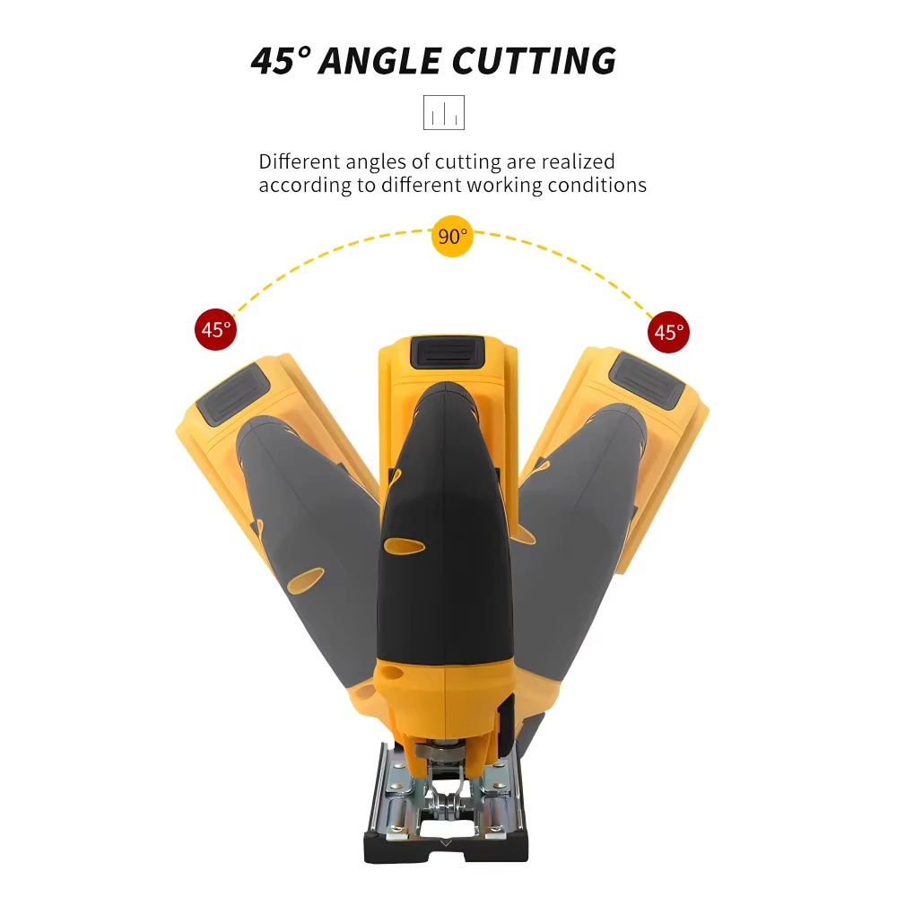 Dewalt 2700RPM Brushless Curve Saw Cordless Electric Jig Saw Portable Adjustable Woodworking Power Tool For Dewalt 20V Battery-4