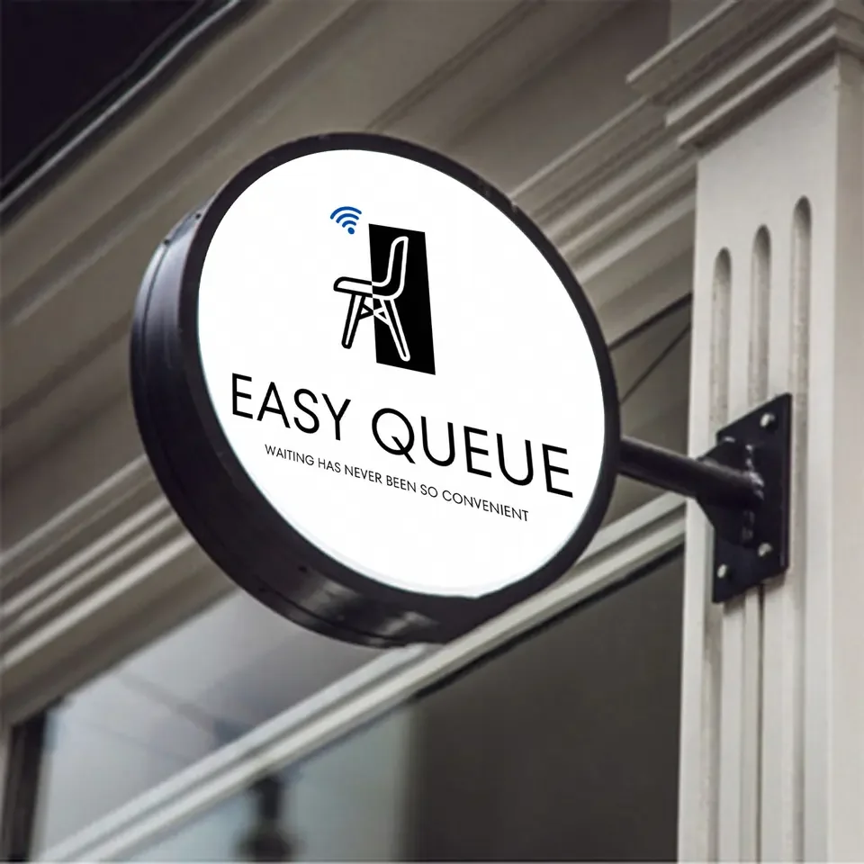Custom Logo Advertising Round Lightbox Signage Outdoor Business Shop Sign Lights Circular Led Light Box Bright Sign-6