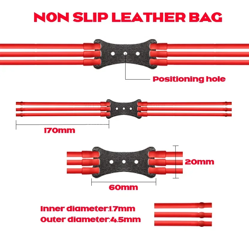 1/3/6Pcs 3-Strand High Elastic Slingsshot Rubber Band 1745 Latex Card Ball Rubber Band Outdoor Hunting Shooting Accessories-4