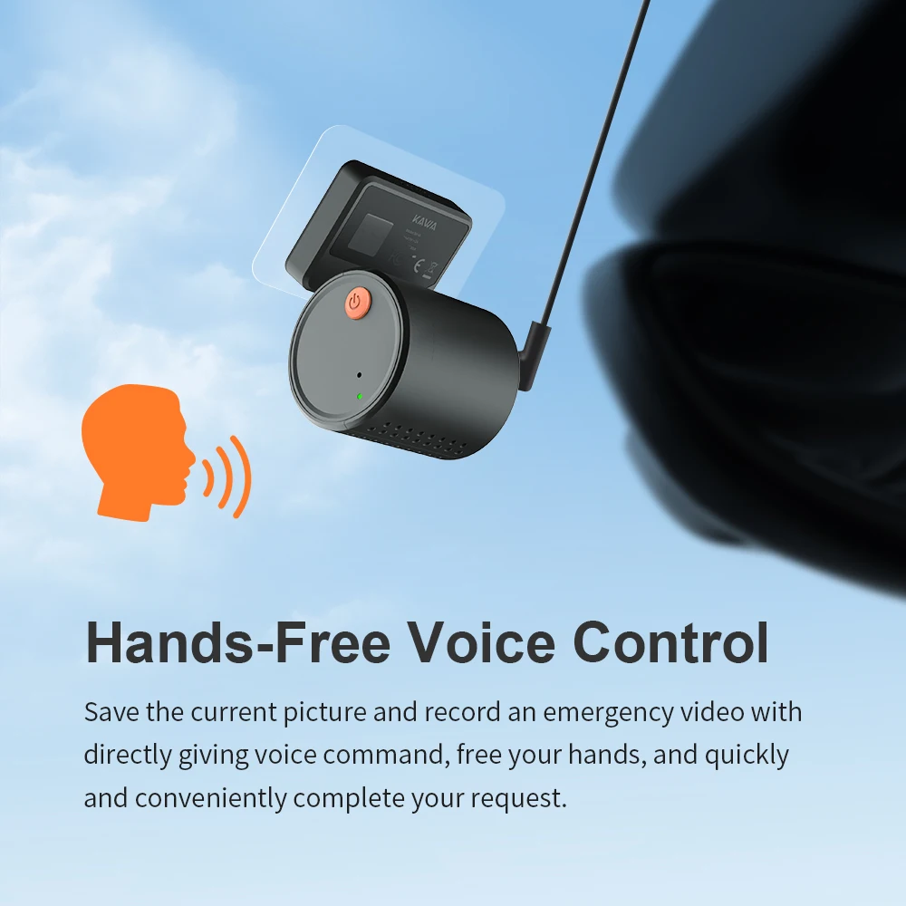 2K Dash Camera For Cars DVR KAWA Dash Cam MINI 3 Video Recorder Emergency Voice Control Night Vision WiFi APP Monitor Dashcam-3