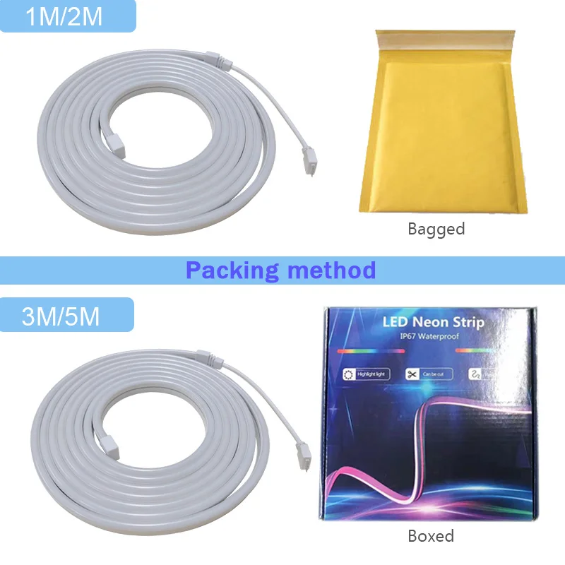 5V USB RGB Neon LED Strip 5M WiFi Waterproof Flexible Neon RGB Strip Work With Tuya App Alexa for TV Home Decor Ambient Lighting-3