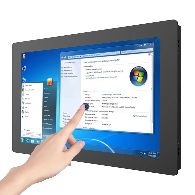 10.4/12.1/14/15 Inch Resistive Touch Industrial Monitor With VGA HDMI USB Embedded Portable Display HD LCD Screen-2