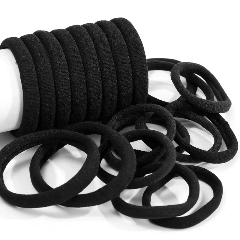 200PCS/Set Women Girls Basic Hair Bands Simple Solid Colors Elastic Headband Hair Ropes Ties Hair Accessories Ponytail Holder-3