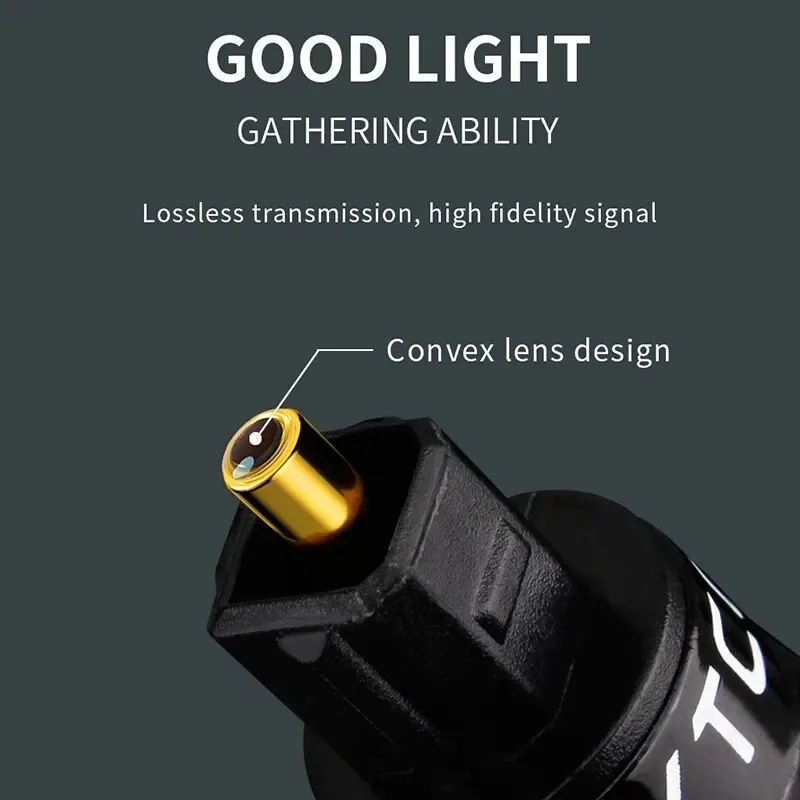 YYTCG Cable Toslink Digital Optical Audio, Hi-fi Video, DVD, Xbox, PS4 Speakers, High-end Fiber, 5.1-6