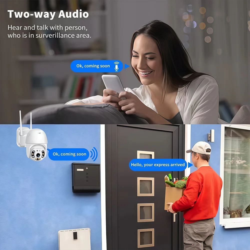 V380 Pro Security Camera 4K 8MP Ultra HD WIFI PTZ Dual Light Surveillance Camera Outdoor Wireless WIFI Smart Net Camera V380PRO-2
