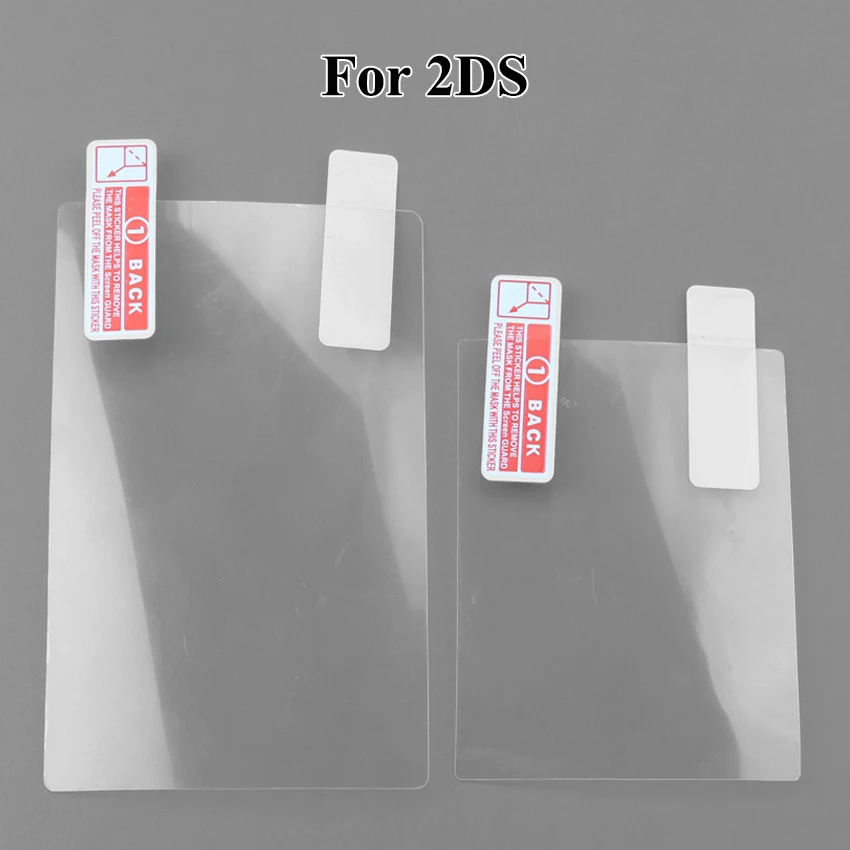 1PCS Top Bottom HD Clear Protective Film For Nintend DSL NDSL for 2DS New 3DS XL LCD Screen Protector-2