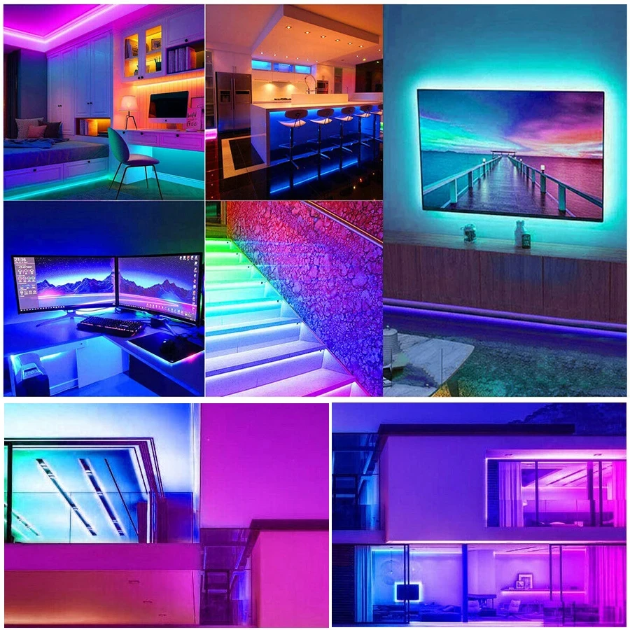 LED Strip Light Color USB RGB Tpae Bluetooth LED Strip Bedroom Decoration 5050 5m 10m 15m 20m 30m TV LED Backlight For Christmas-6