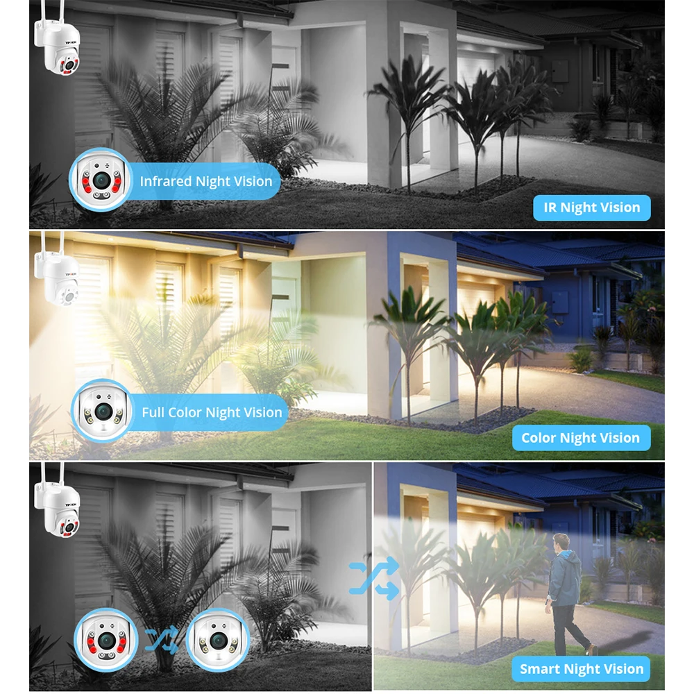 4MP PTZ WIFI IP Camera 1080P CCTV Surveillance Security Protection Wi Fi Outdoor 4X Digital Zoom Street CamHipro CamHi Camara-2
