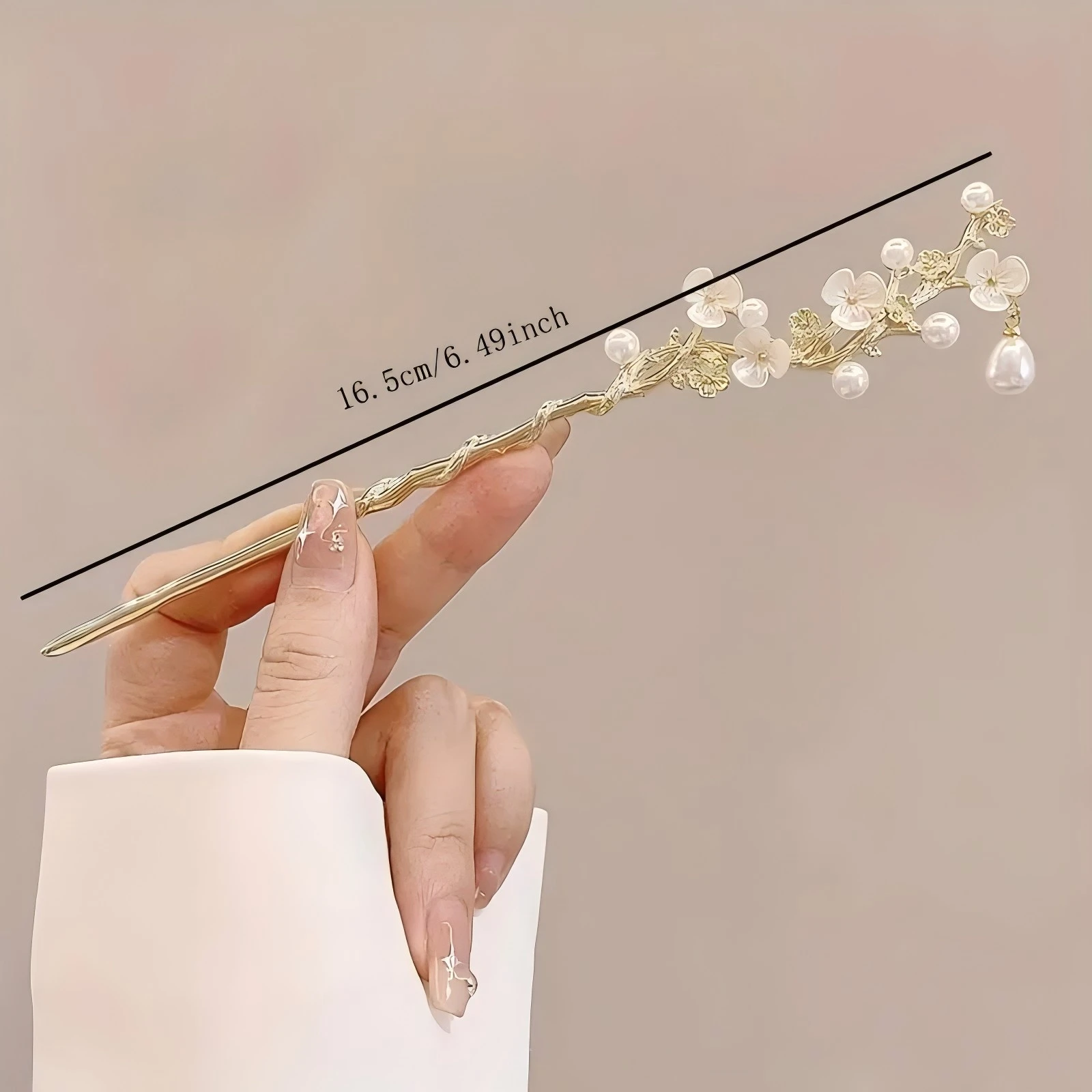 Elegant Chinese Style Hair Clip Tassel Hair Stick Traditional Floral Design Hairstyle Accessory Women Jewelry Hairpin Hairneedle-6