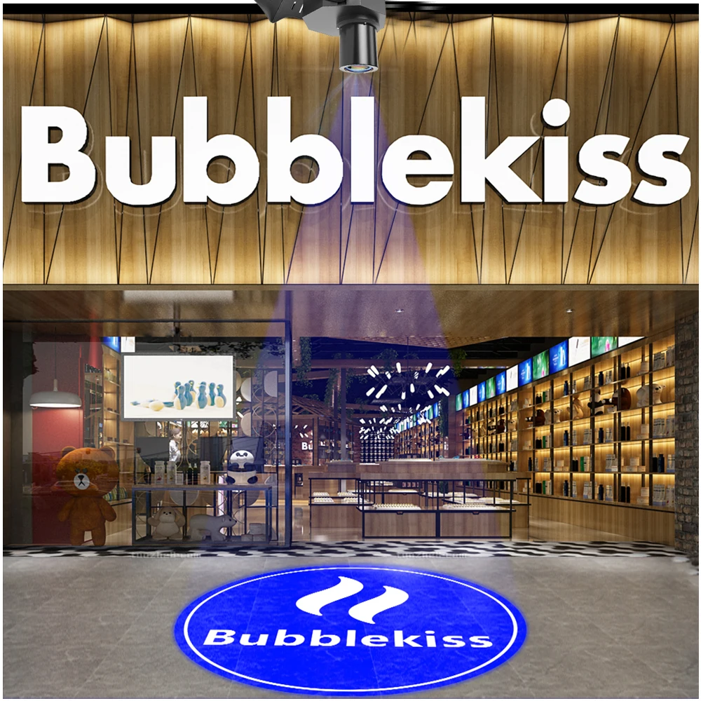 Advertising Gobo Projector Custom Logo Lights Outdoor LED Projector Ip67 Hd Rotating Customize Logo Projector Door Light Wedding-6
