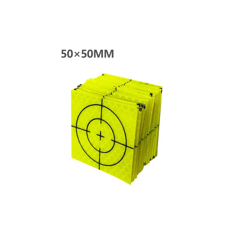Fluorescent Green 100 Pcs Reflector Sheet Reflective Tape Target Total Station 20/30/40/50/60mm-4