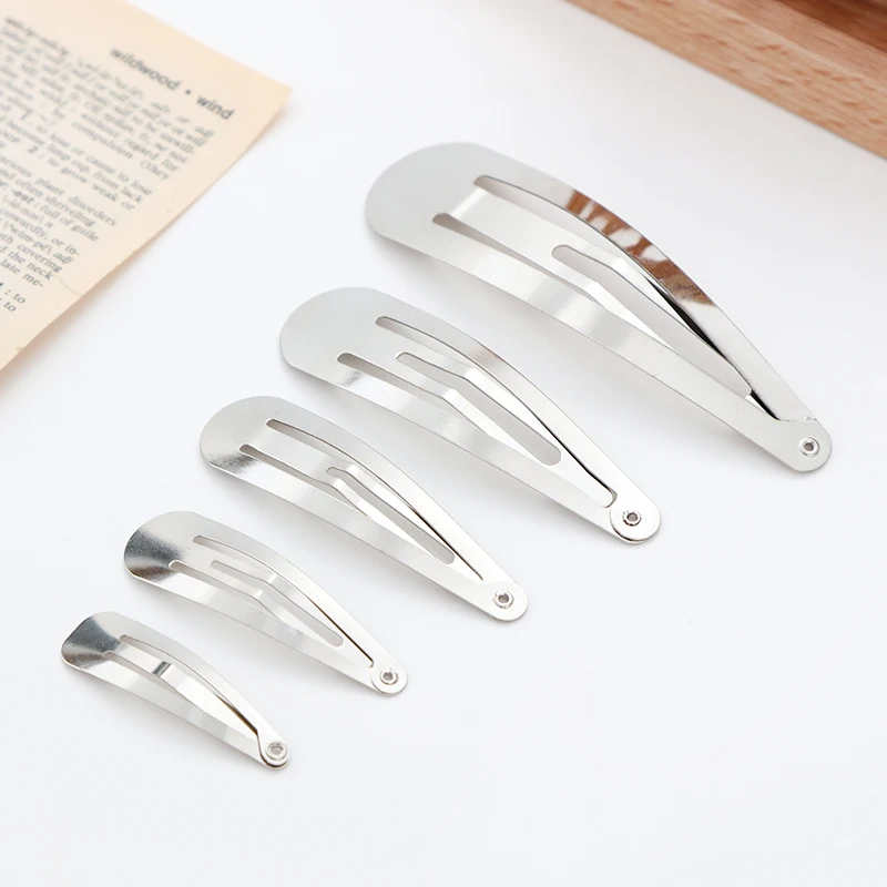 10/20/30pcs/set Women Silver Gold Black Waterdrop Shape Basic Alloy Hair Clips BB hairpins Barrettes Fashion Hair Accessories-4