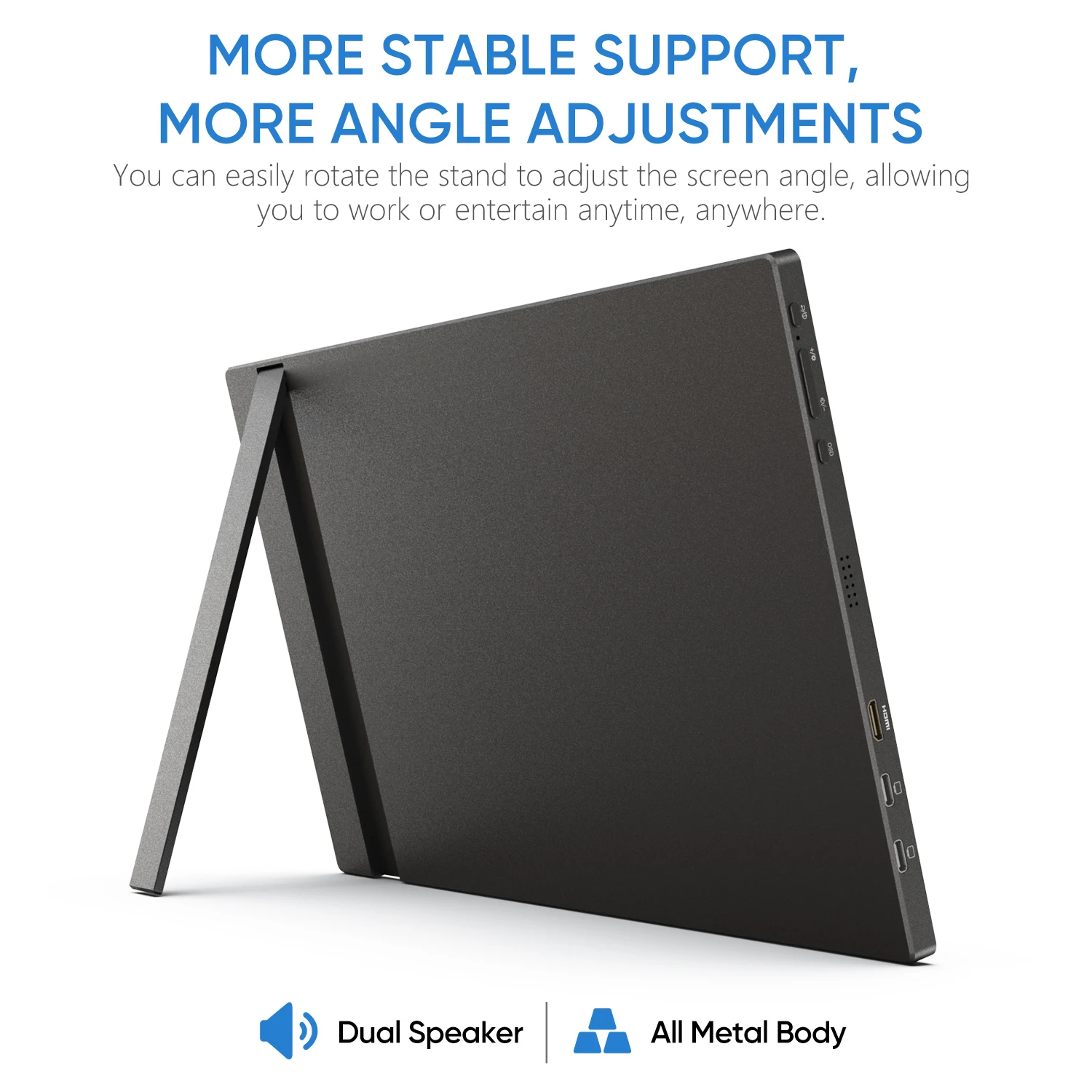 ARZOPA 16.1 inch 100% sRGB 144Hz Portable Monitor Gaming  Laptop Display with Type C Mini HDMI For PS/Steam/Deck/Switch/PC/Mac-5