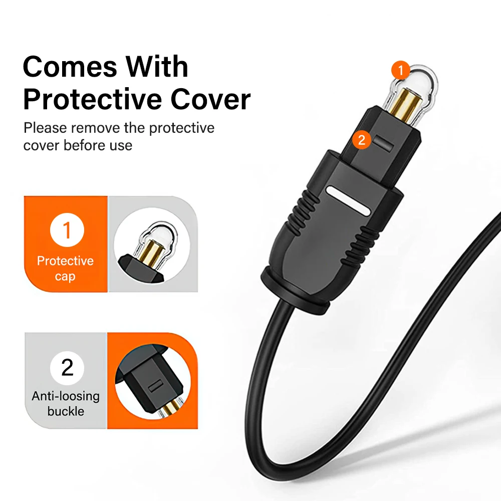 Digital Optical Audio Cable Toslink SPDIF Coaxial Cable 1m 2m 20m 30m for Amplifiers Blu-ray Xbox 360 PS4 Soundbar Fiber Cable-4