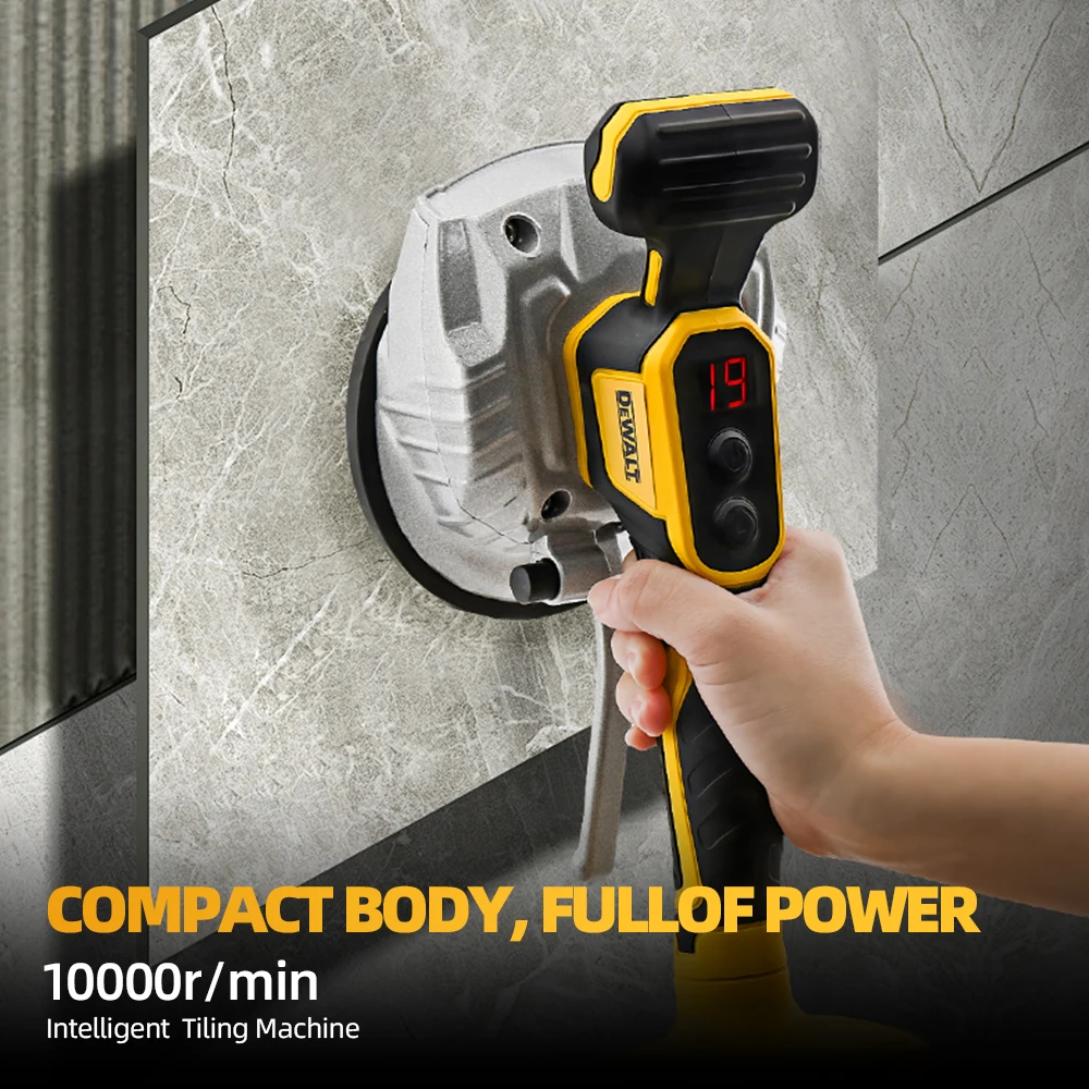 Dewalt 20V Battery Tiling Tiles Machine Tiles Vibrator Suction Cup 8 Gear Floor Vibrator Leveling Tile Installation Power Tools-4