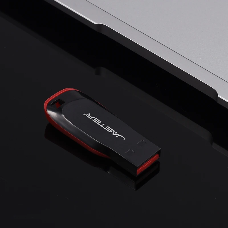 JASTER Plastic USB Flash Drive 128GB Key Chain Memory Stick 64GB Mini Pen Drive 32GB Black Creative Business Gift 16GB 8GB 4GB-5