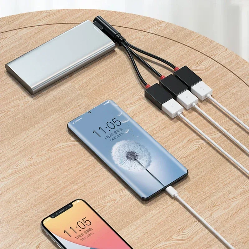 1 in 2 Out USB HUB Car Usb Splitter Cable Multifunction Adapter Cord Charging Cable for Iphone Android Smart Phone for Xiaomi-4