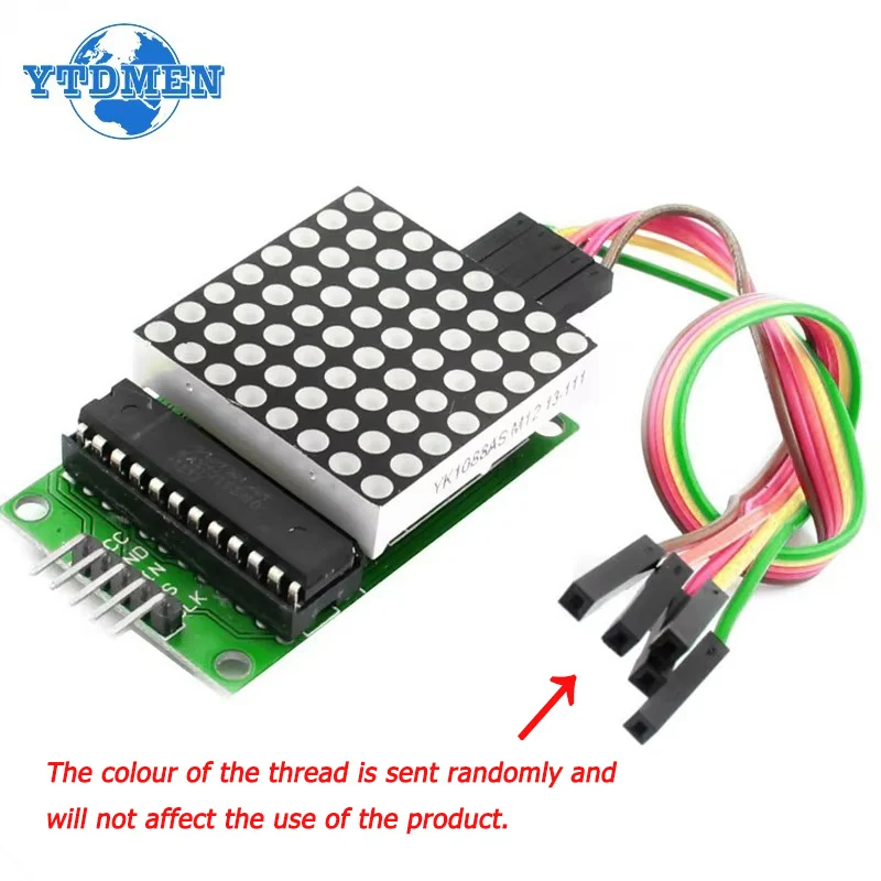 Dot LED Matrix Module MAX7219 LED Matrix Display 8*8 MCU Control Module for Arduino 5V Interface Output Input Common Cathode-2