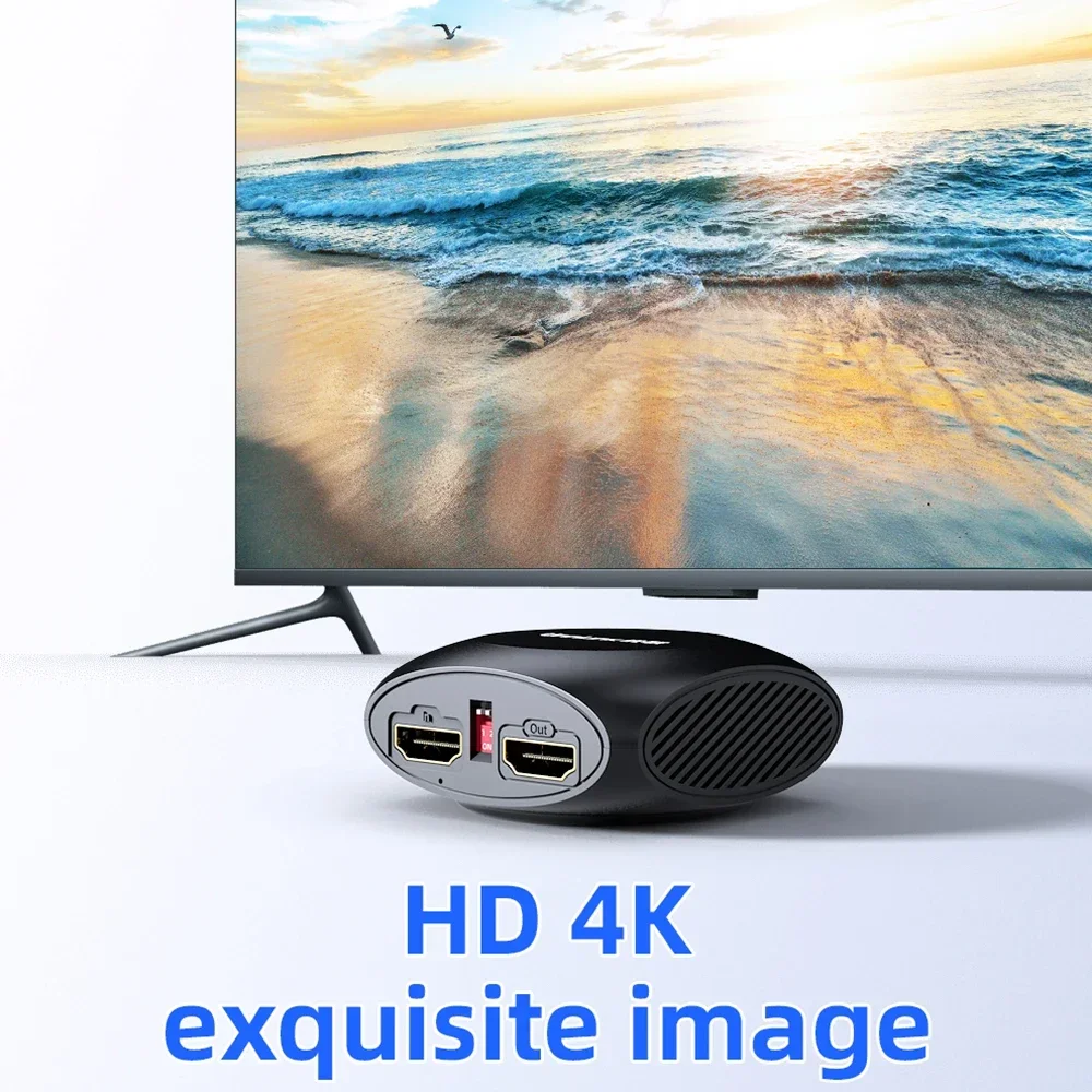 Unnlink HDMI Audio Extractor HDMI to SPDIF Optical Toslink Coaxial 3.5 Aux+4K HDMI Converter for TV box to TV Soundbar Amplifier-5