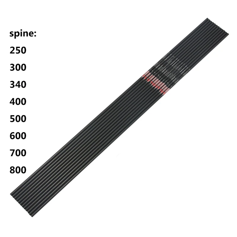 6/12pcs Linkboy Archery ID6.2mm Pure 100% 3K Carbon Arrows Shafts 32