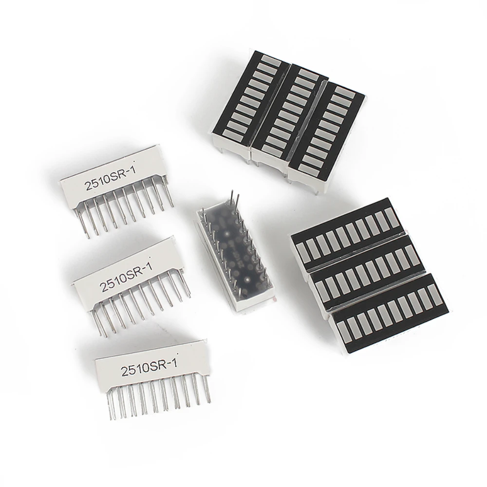 5/10PCS LED Display Bargraph Light 10 Segments Red Blue Yellow Green Single Color Battery Level Bar Graph for Arduino,DIY-3