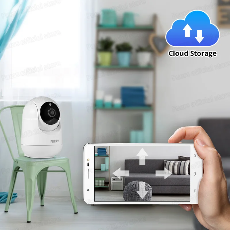 FUERS 4K 8MP WiFi IP Camera With Adjustable Bracket Tuya Smart Home Security Wireless Surveillance Camera Baby Monitor Mini Cam-6