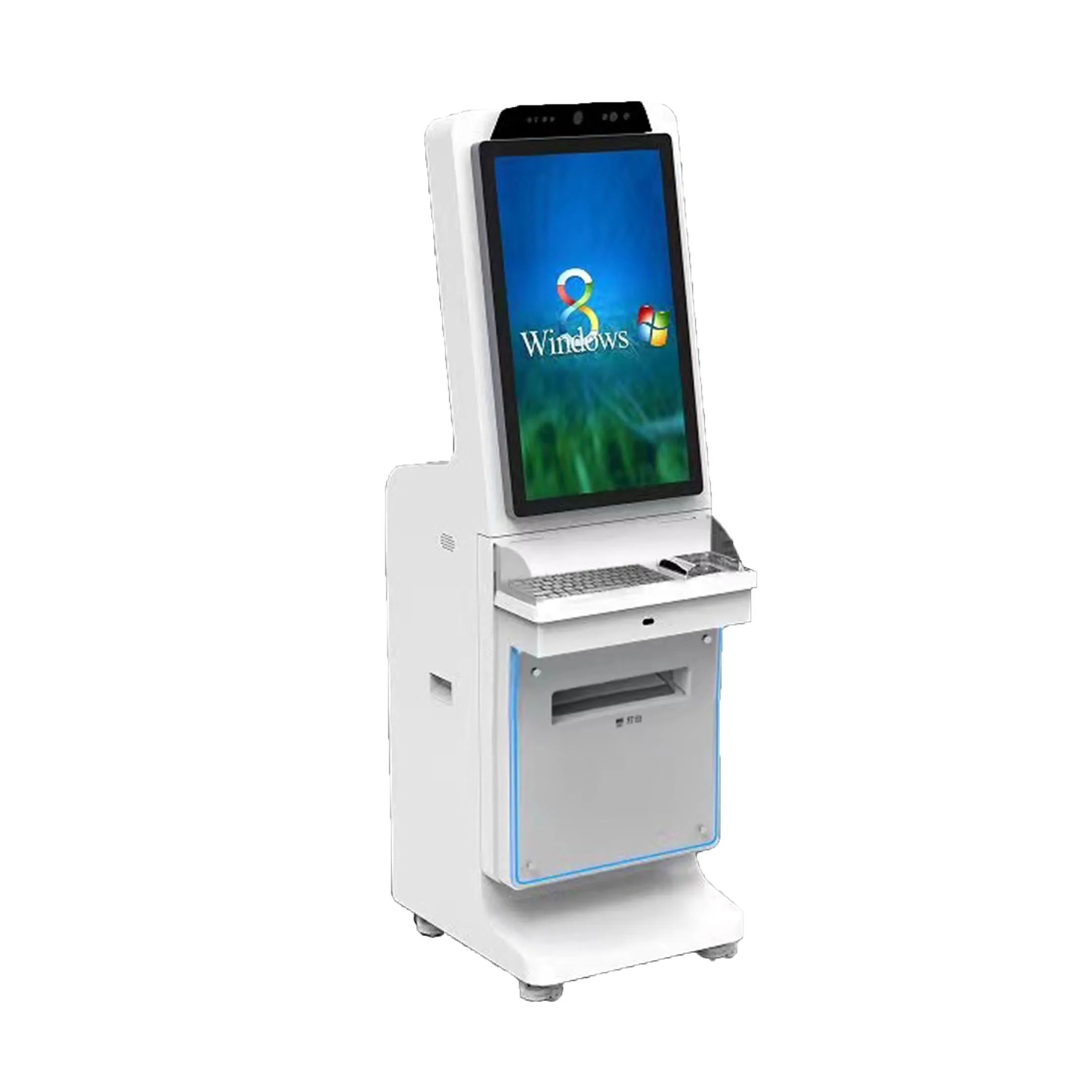 Floor Standing Touch Screen Hotel Self-service Cash Check-in Terminal Kiosk-5