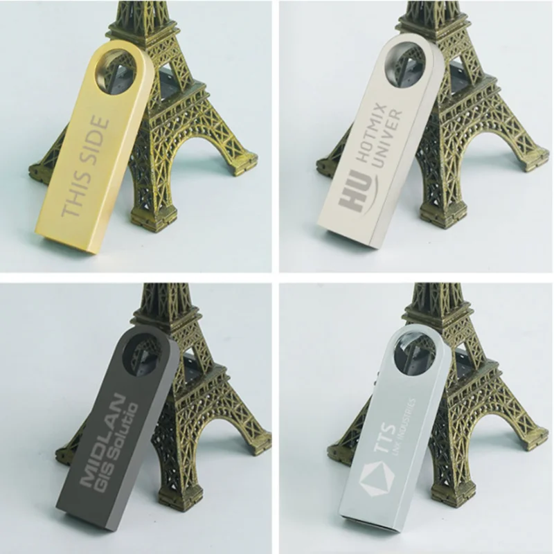 10PCS Metal Pen Drive 64GB 128GB Free Logo USB Flash Drive 32GB Flash Disk 16GB 8GB 4GB 2GB 1GB Memory Stick 512MB Free Logo-4