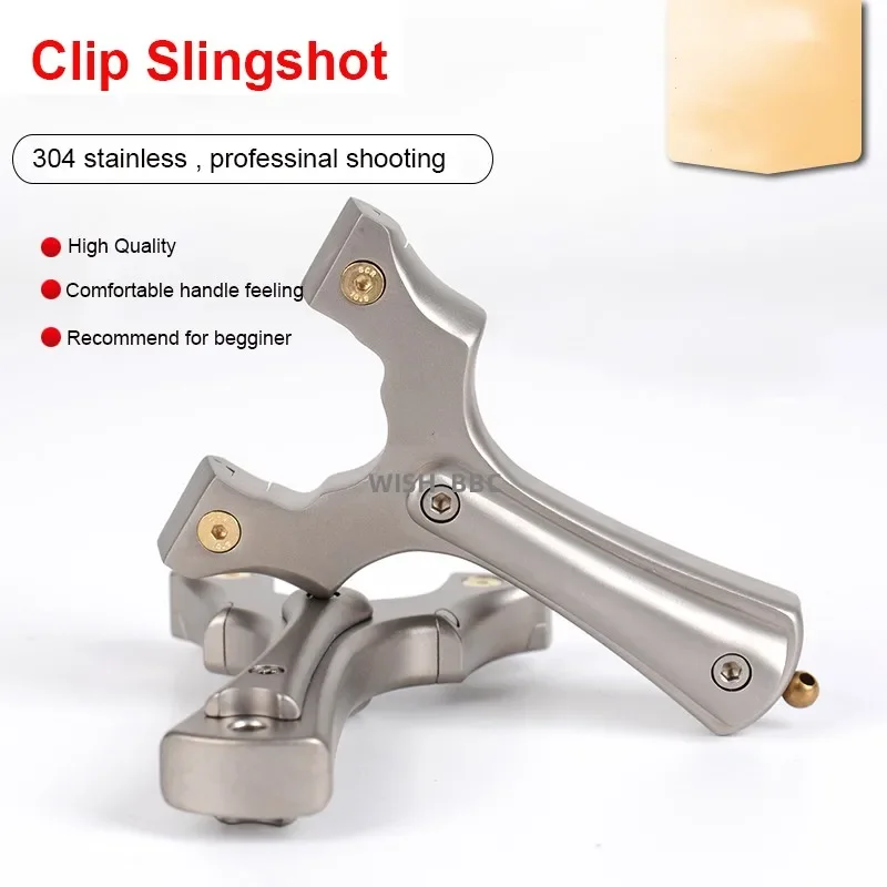 Professional Hunting Slingshot Big Power Stainless Steel Slingshot High-quality Hunting Outdoor Adult Competition Game Toy-2