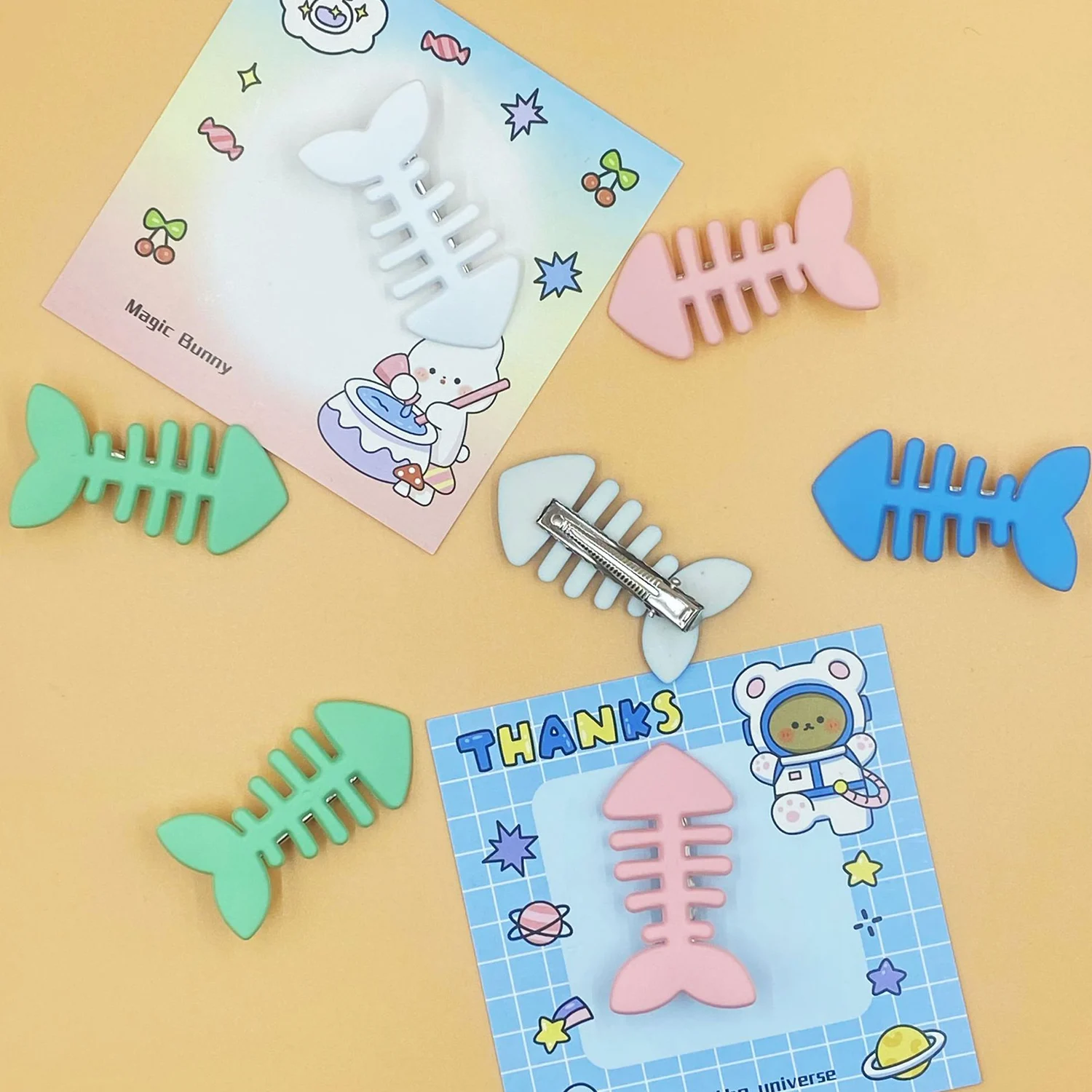 Matte Fishbone Hair Clip for girls Small Barrettes Bangs Side Clips For Women Cute Hairpins Headdress headwear Hair Accessories-4
