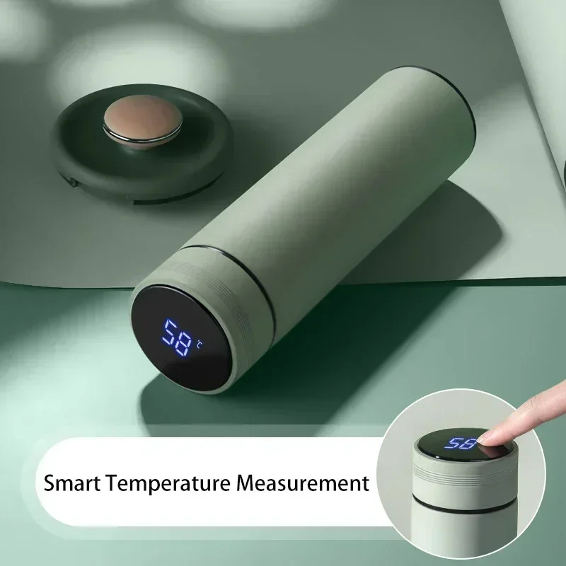 500ml Stainless Steel Thermos Bottle with Digital Temperature Display LED Intelligent Temperature Measurement Cup Vacuum Flask-2