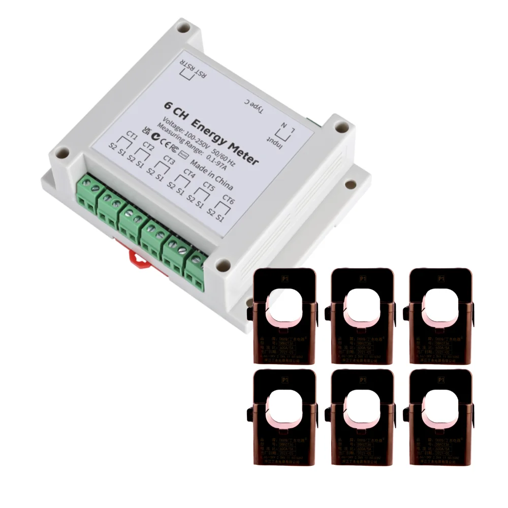 IoTorero Made For ESPHome 6 CH Energy Meter Works With Home Assistant-6