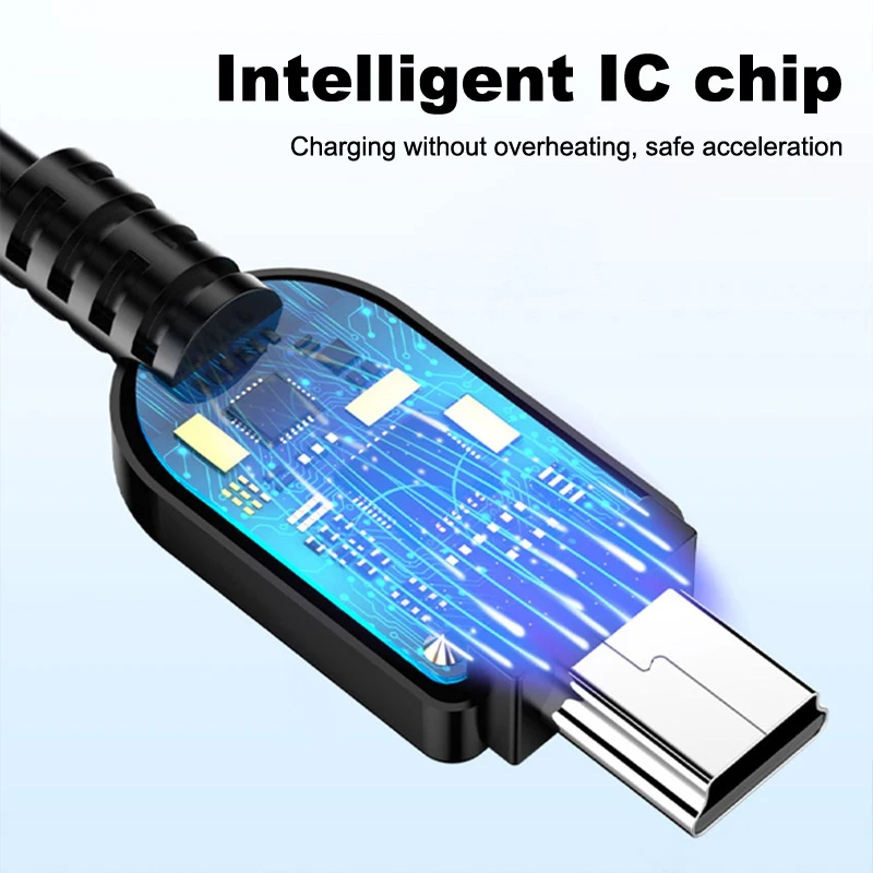 5YOA 0.8M USB Cable 2.0A Male to Mini B 5 Pin 5P T Port MiniUSB for Devices MP3 MP4 Camera Mobile Phone HardDisk Computer-3