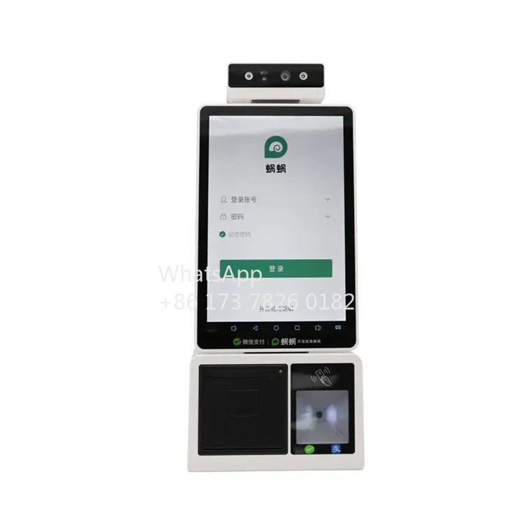 Hot CE Certified Desktop 10.1inch All in One Payment Kiosk Self Order Touch Kiosk Restaurant Kiosk Self Service Payment Machine-6