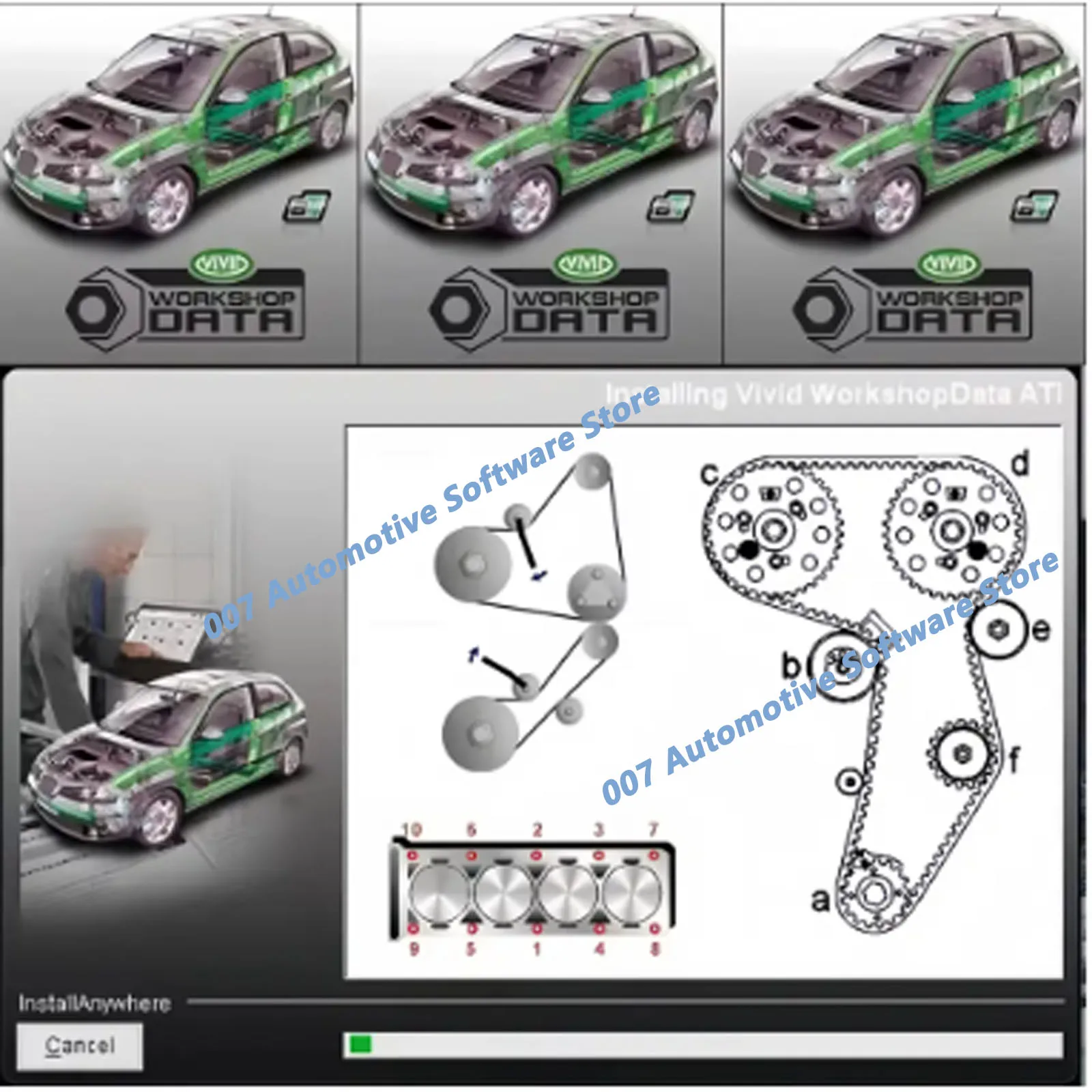 2025 hot Sale ! Newest version Autodata 3.45 and vivid workshop 10.2 Auto Repair Software + install video guide-4