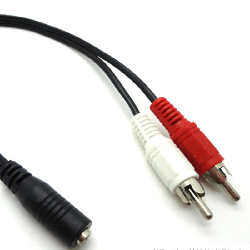 Universal RCA Cable 3.5mm Jack Stereo Audio Cable Female To 2RCA Male Socket To Headphone 3.5 AUX Y Adapter for DVD Amplifiers-5