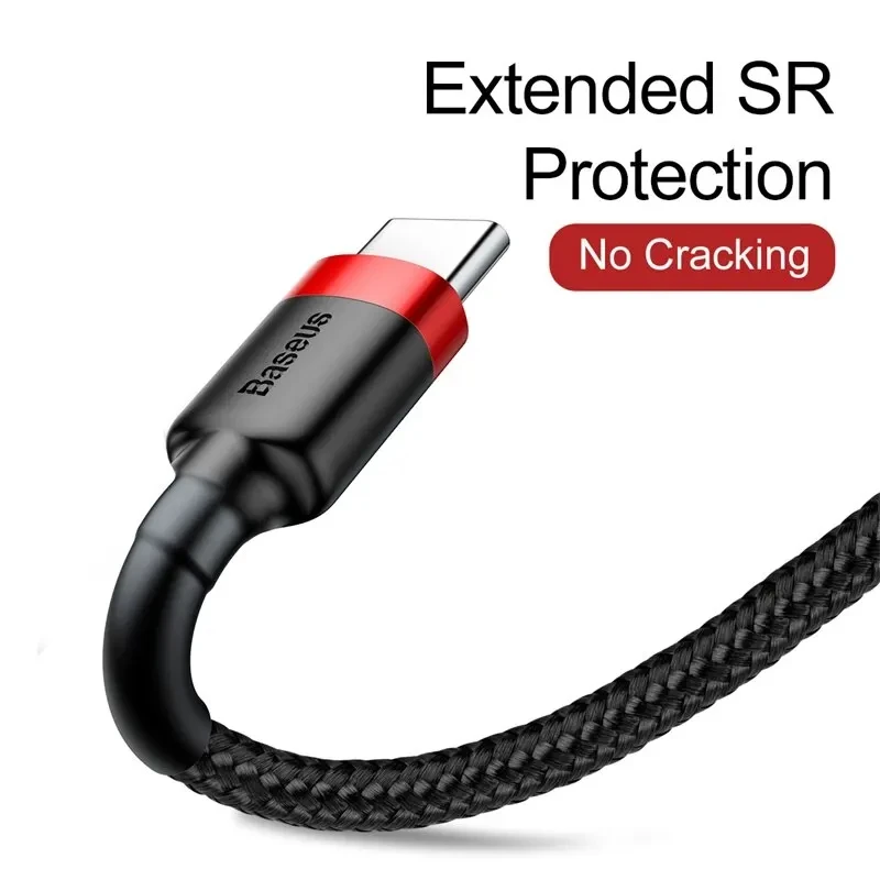 Baseus USB C Cable for oneplus 12 Quick Charge 3.0USB C Cable Fast Charging Cable Type C for Huawei Xiaomi 13 USB-C Charger Wire-5