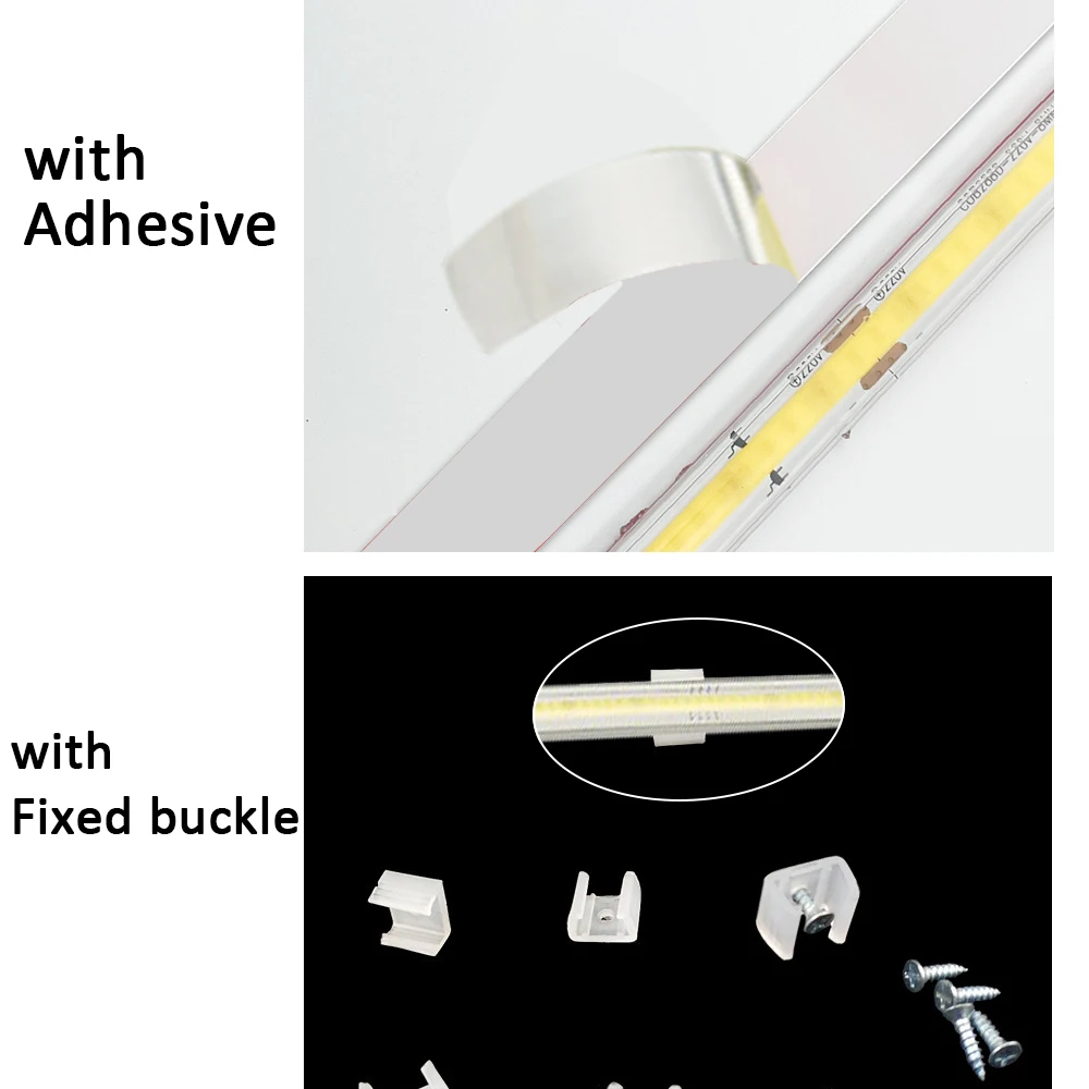 220V Led Strip High Brightness Waterproof COB LED Strip 220V Flexible Ribbon for Room Bedroom Kitchen Outdoor Garden Lighting-5