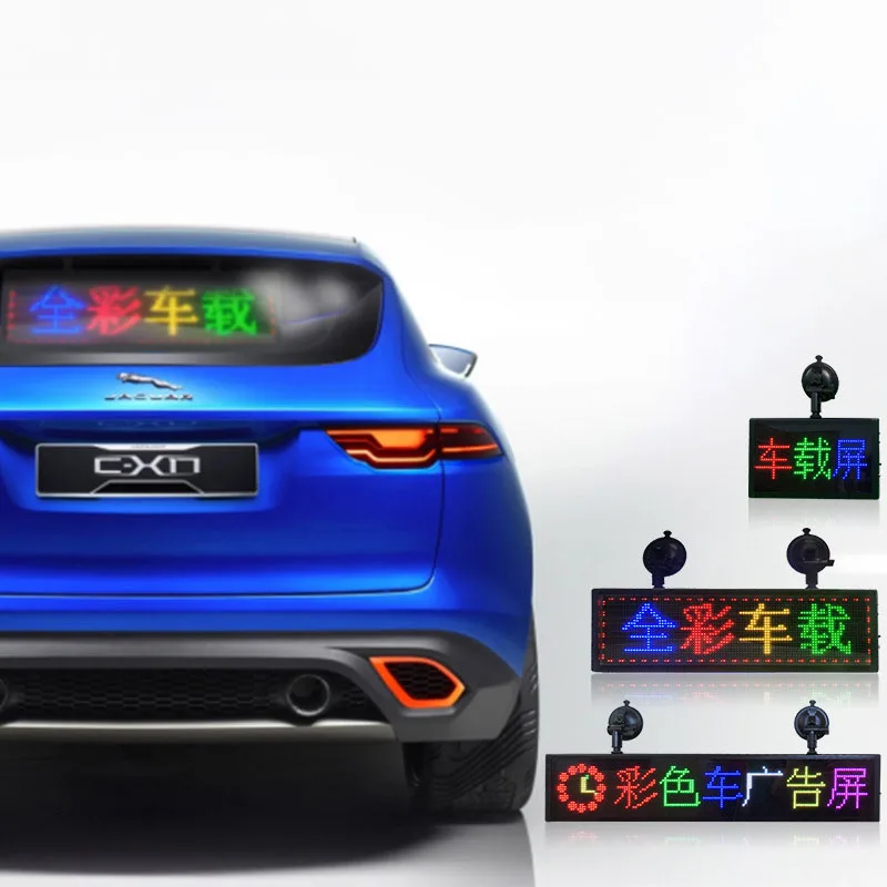 LED Car Screen Scrolling Word English LED Car Display Screen Car Rear Window LED Display Screen-2