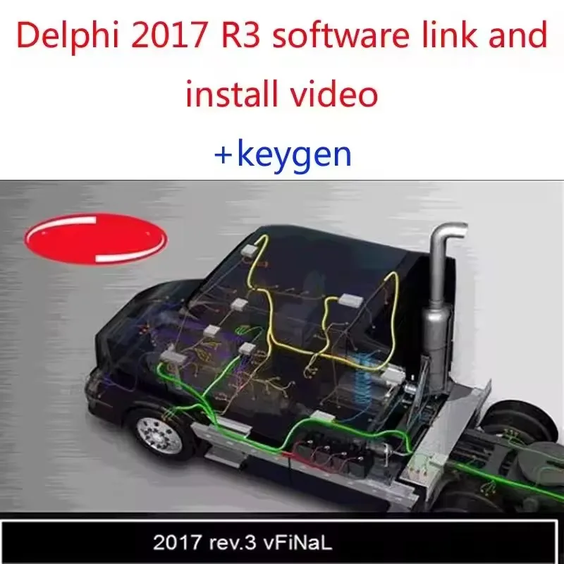 Newest 2025 Delphis 2017 R3 with keygen diagnostic tool software For cars trucks obd scanner 2017r3 free shipping send LINK-6