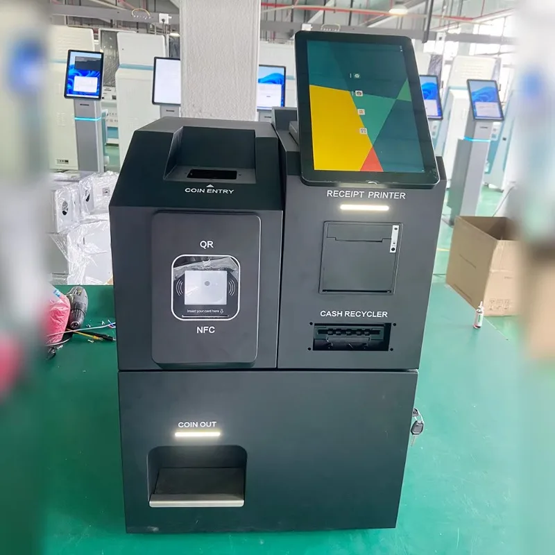 Customized Function Follow the Scene Cash Payment Kiosk Support SDK Service Currency Change Self-service Kiosk Shop Supermarket-4