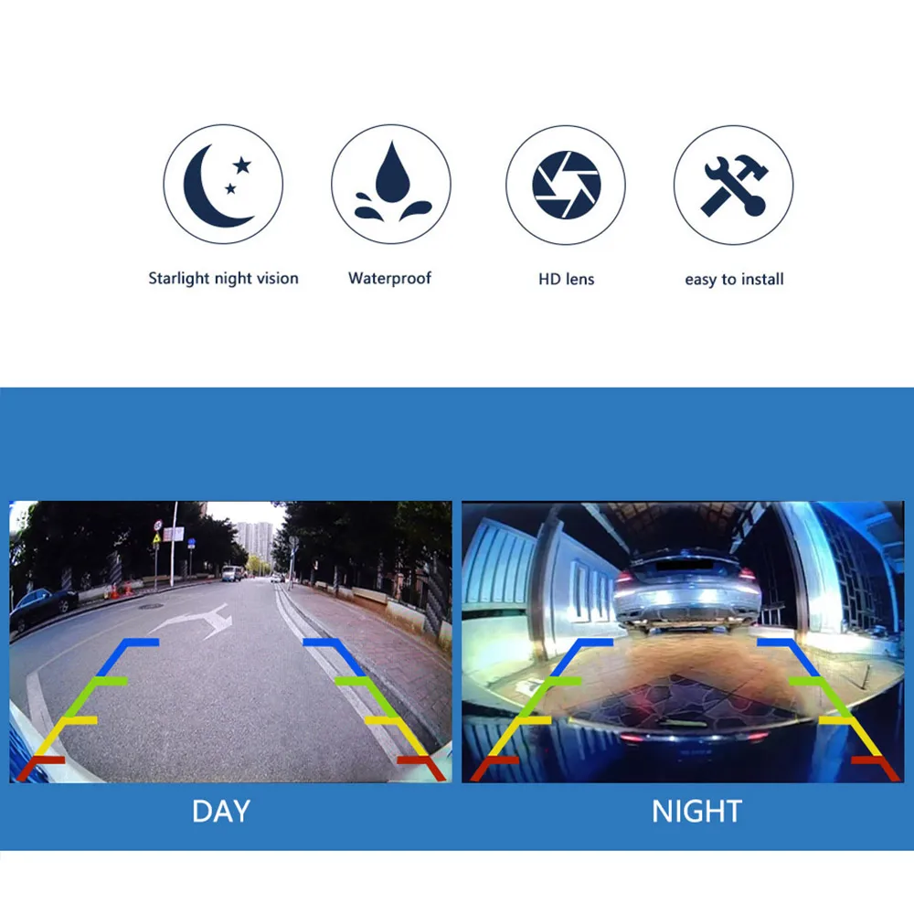 SMARTOUR Car Rear View Camera 1080P Night Vision Reversing Auto Parking Monitor CCD Waterproof 170 Degree HD Video Fish Eye Lens-5